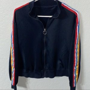 Retro style bomber jacket